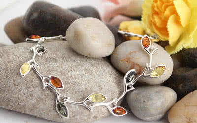 Polish Amber and Silver Jewelry