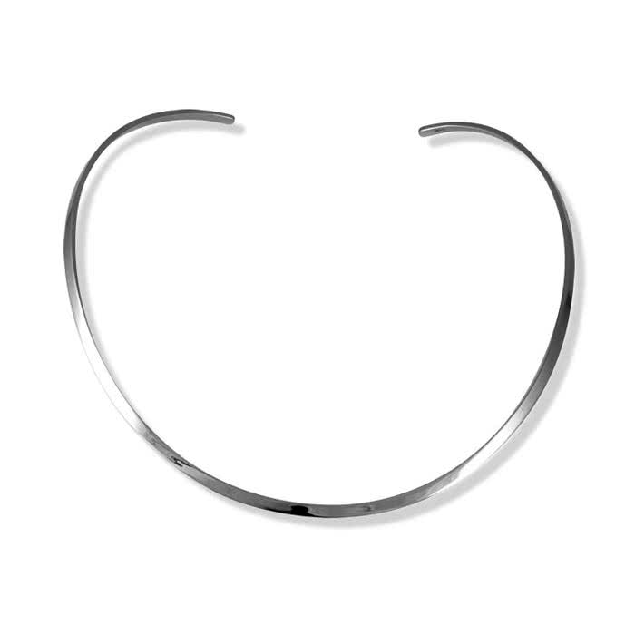 Sterling Silver Torque Collar - 2.26mm Width - 10 Grams