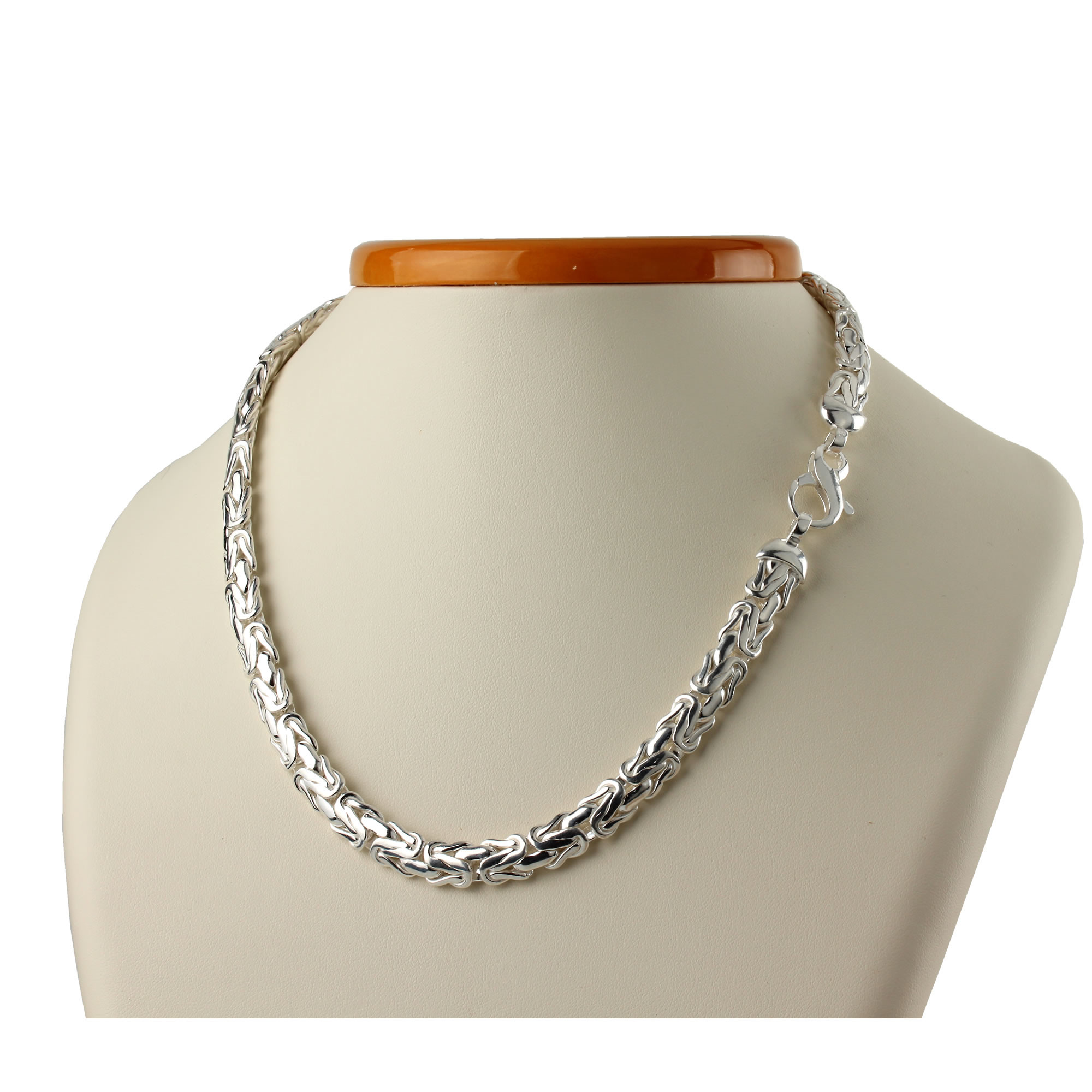 Silver Byzantine Chain Necklace 
