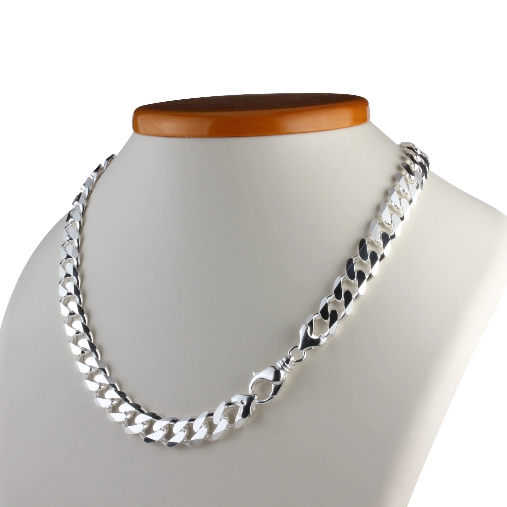 Stainless Steel Cuban Curb Chain Silver 16"-30" Men Choker  Necklace 3/5/7/11mm