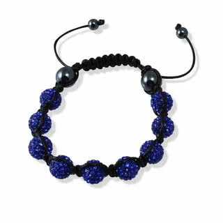 Blue Crystal and Hematite Bracelet