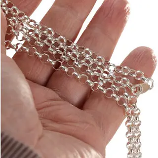 British Made 925 Sterling Silver Belcher Chain