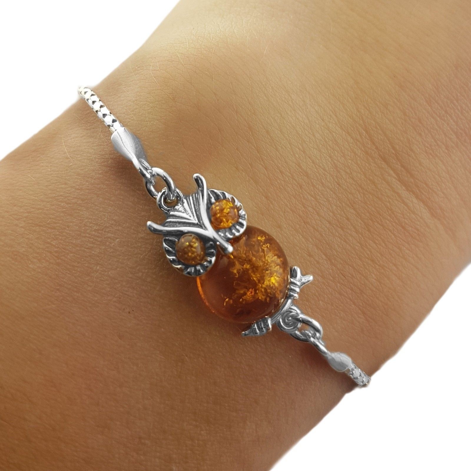 owl bracelet sterling silver