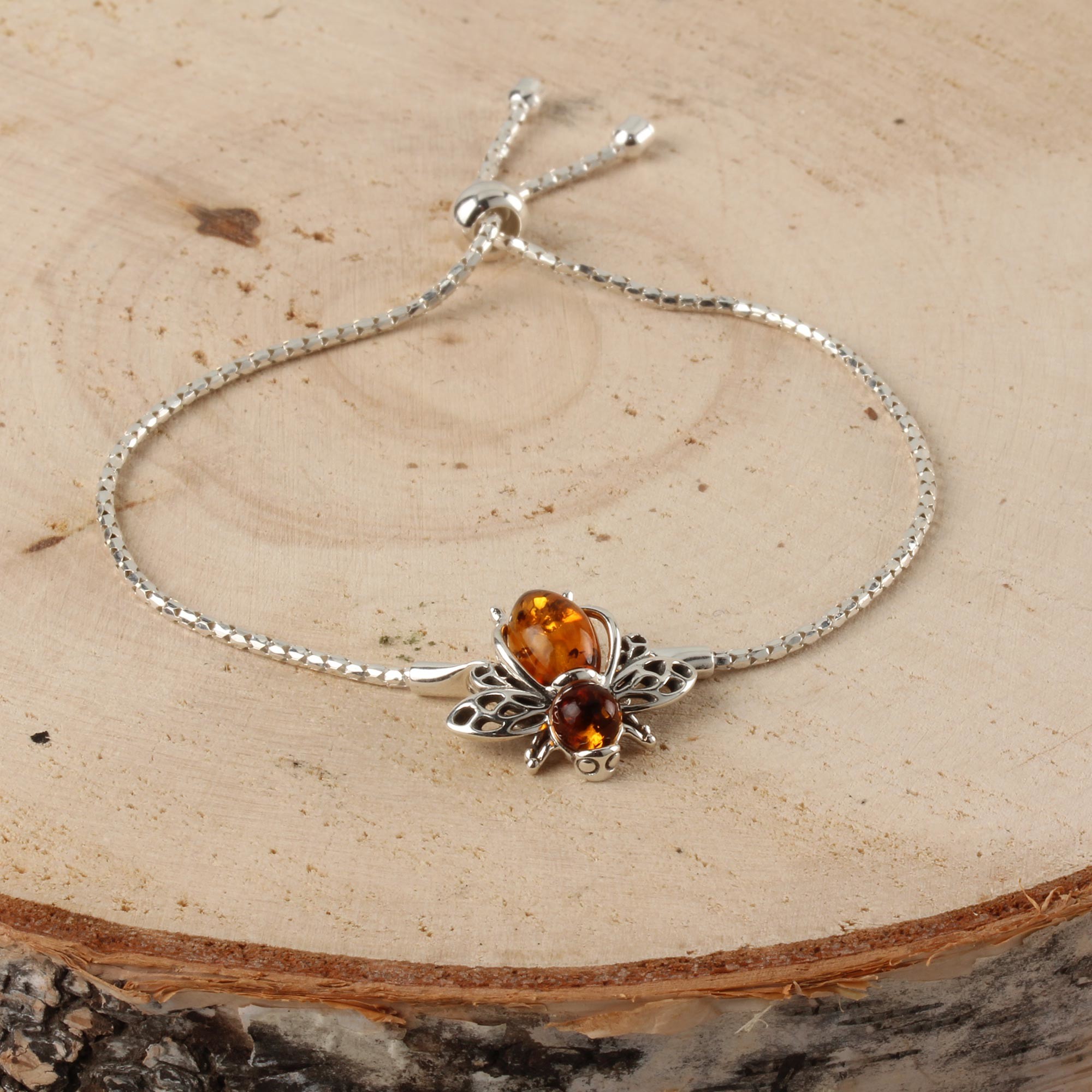 amber bee bracelet