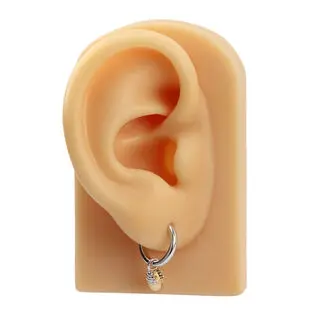 Acorn and Oak Leaf Hoop Earrings Sterling Silver