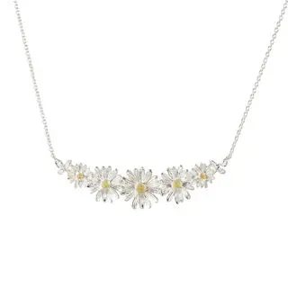 925 Sterling Silver Daisy Chain Necklace