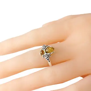 Honey Bee 925 Sterling Silver Bee Ring