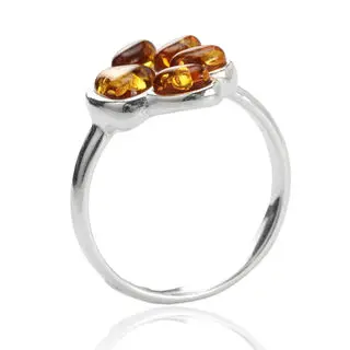 Paw Ring Baltic HoneyAmber Dog Cat Jewellery