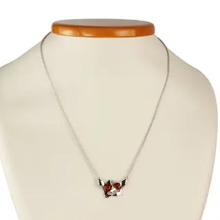 925 Sterling Silver Doves Necklace