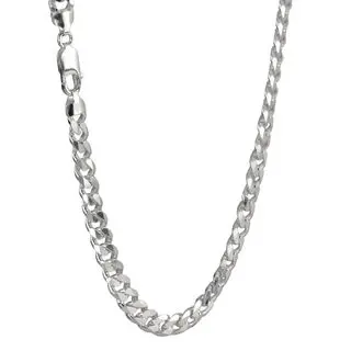 20 inch Men's Sterling Silver Curb Chain