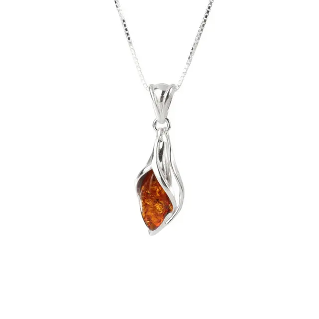 Sterling Silver Tulip Pendant