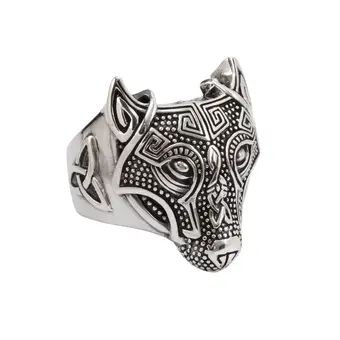 Men's Fenrir Wolf 925 Sterling Silver Ring