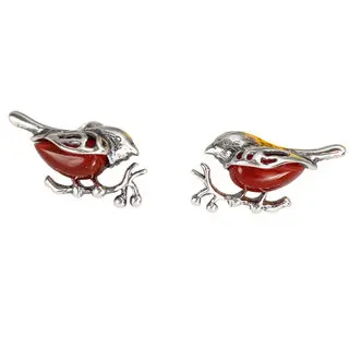 Robin Stud Earrings Carnelian Set